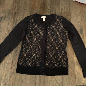 Banana Republic lace front cardigan. size Medium